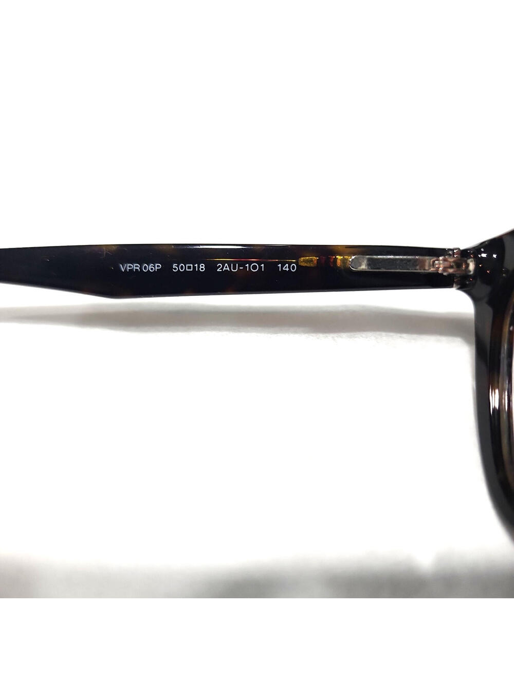 PRADA VPR06P 2AU-101 Tortoise Oval Eyeglasses 50-18 140 Case Box Cloth - Picture 5 of 9